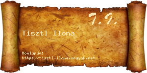 Tisztl Ilona névjegykártya